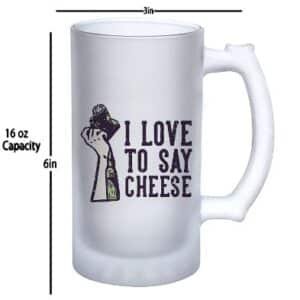 Glossy beer mug online