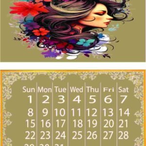 Vintae Calendar Art Design